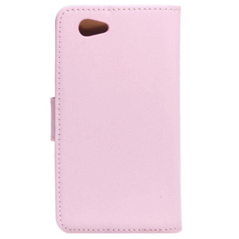 Handytasche Lederhülle Handyhülle für Sony Xperia Z1 Compact Rosa 4250710549214 (Book Cover)