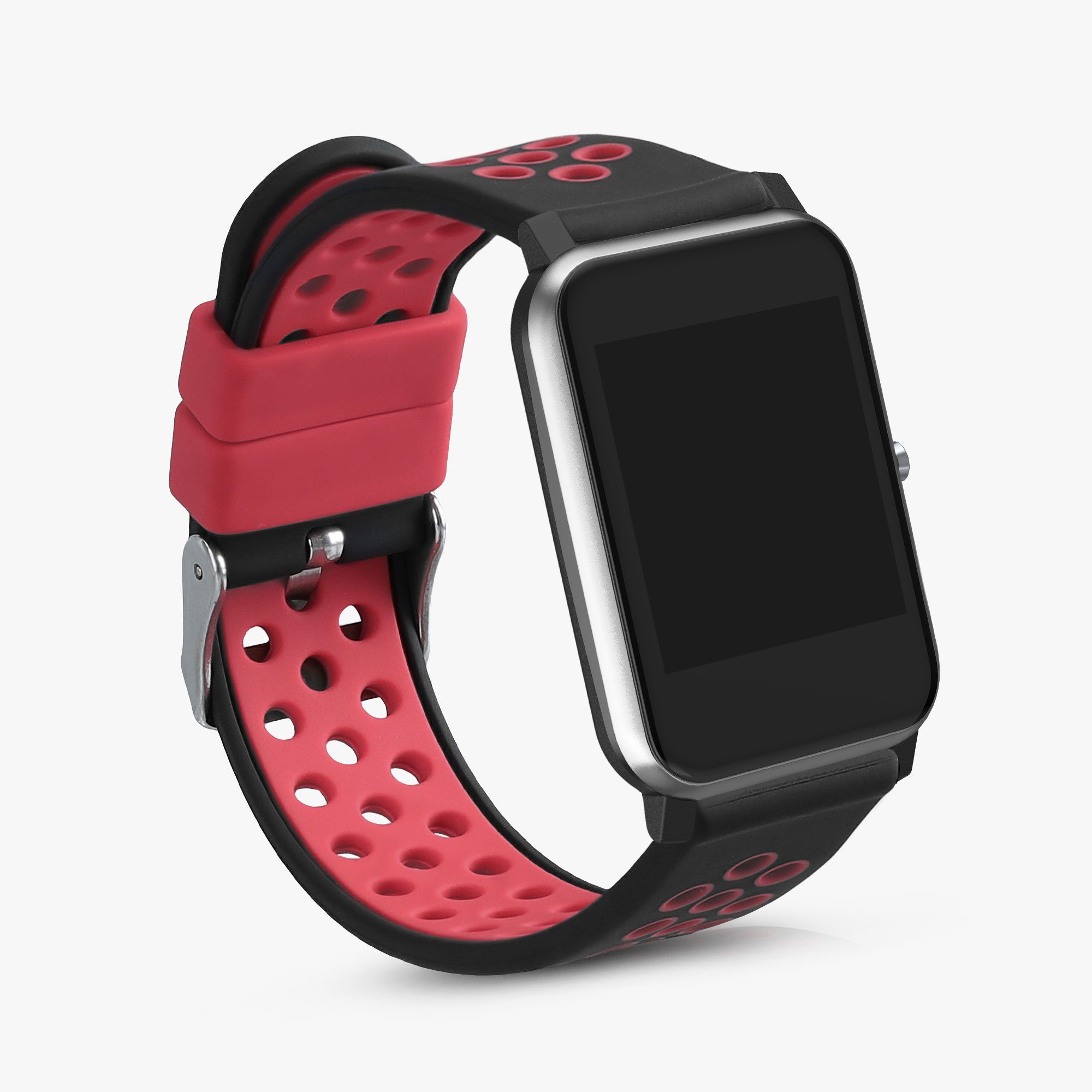 kwmobile 2x Uhrenarmband für Willful Fitnesstracker / Smartwatch Armband Smartwatch, 2-tlg., Fitnesstracker Band Set aus TPU Silikon - Ersatzarmband Smartwatch