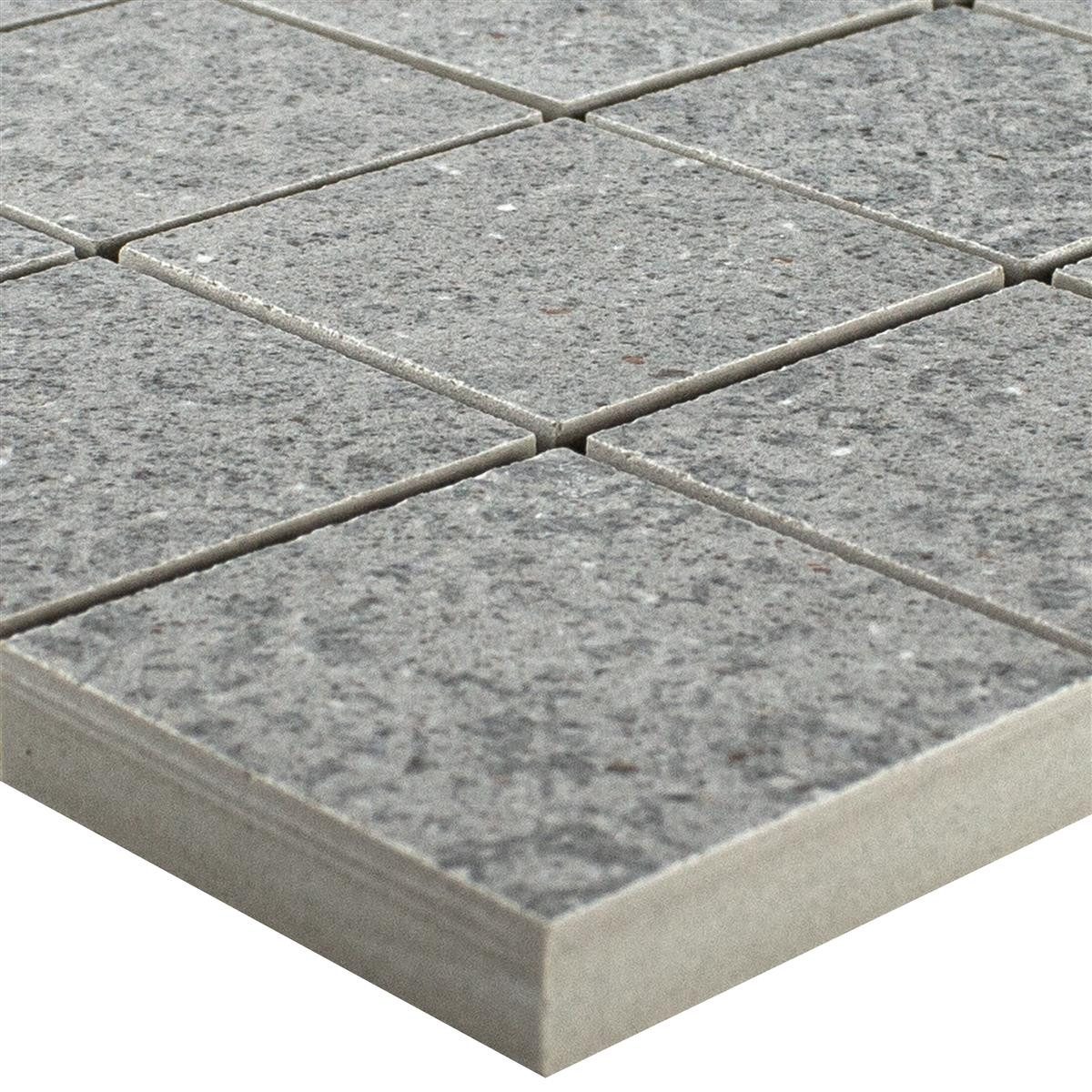 Mosafil Mosaikfliesen Keramikmosaik Fliesen Jeylo Retrooptik Grau Q48, Keramik 29.800x29.800, grau, Rutschfest