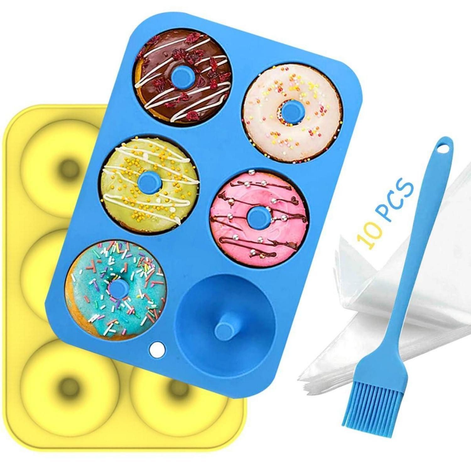 LuxusKollektion Donutform Silikon Donut Backform Set 2 Stk., (1-tlg)