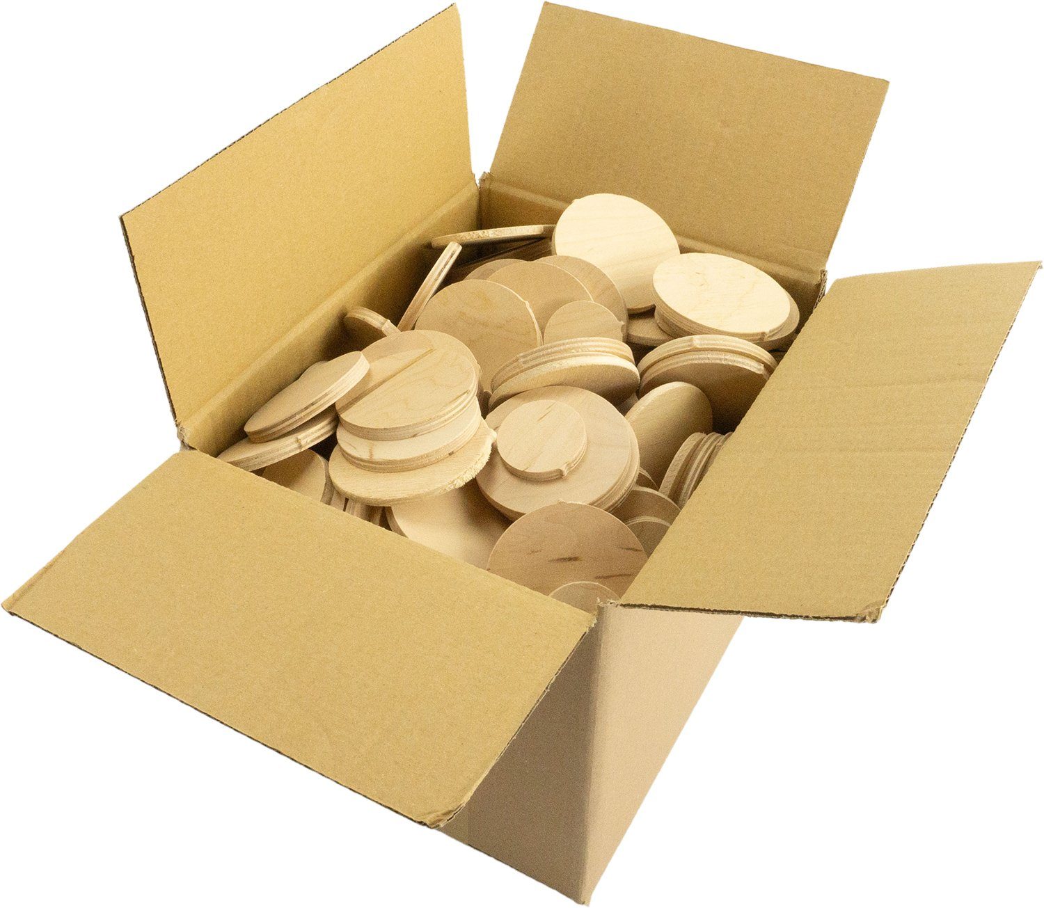 Getzoo Ремеслоaturmaterial 4KG Kiste mit Runden Holzresten und -scheiben, aus 5mm oder 6mm Holz, (1-tlg)