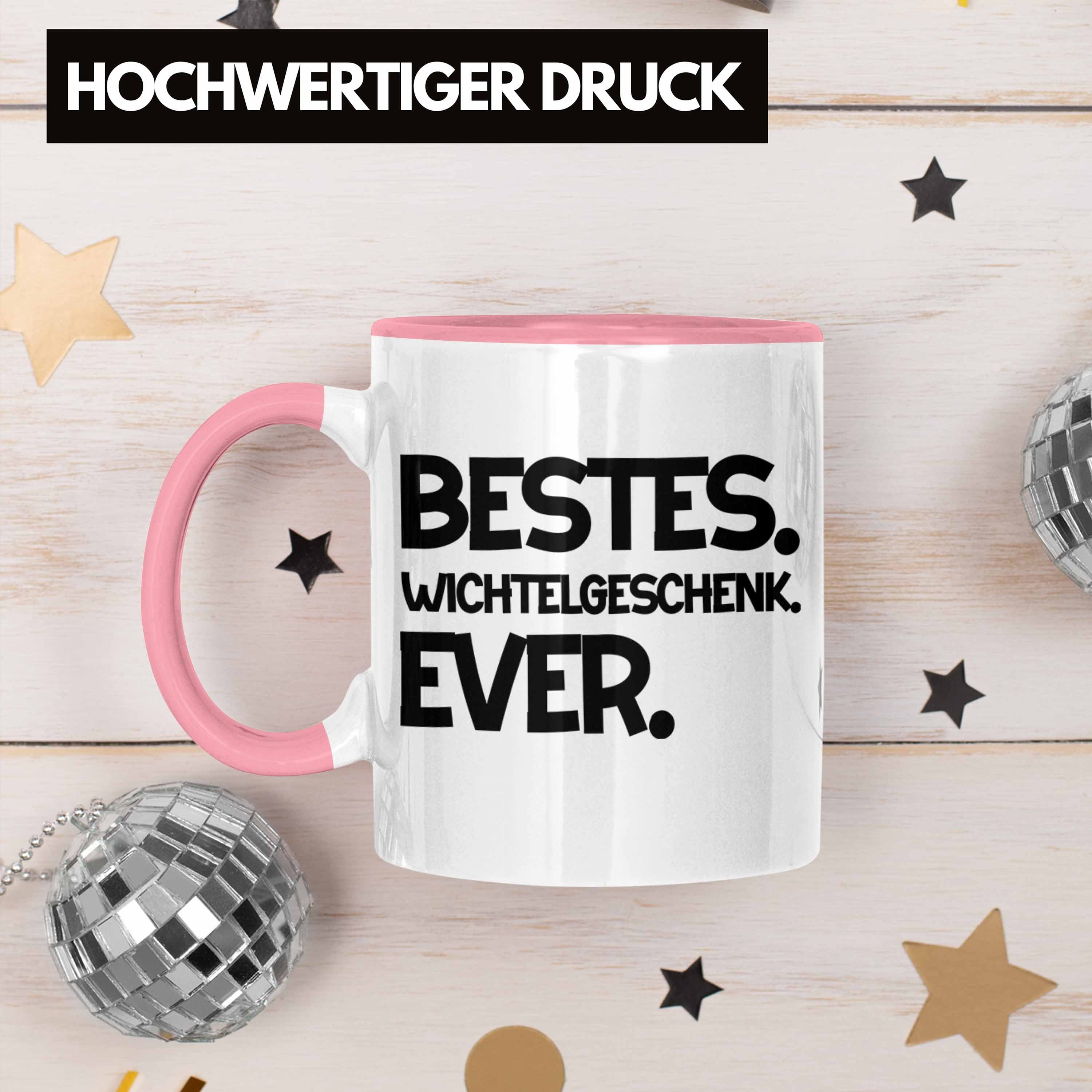 Trendation Tasse Wichteln Frauen für Best Rosa Geschenk Kollegen Wichtelgeschenk Weihnachten