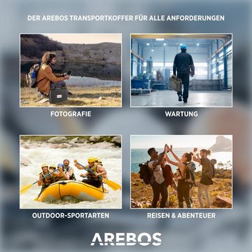 Arebos Kameratasche Hartschalen-Kamerakoffer, bruchsicher, staubdicht, wetterfest