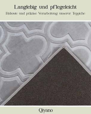 Teppich Kurzflorteppich Kifalme 100 Weiß 80 x 300 cm, Qiyano, rechteckig, Höhe: 0.7 mm
