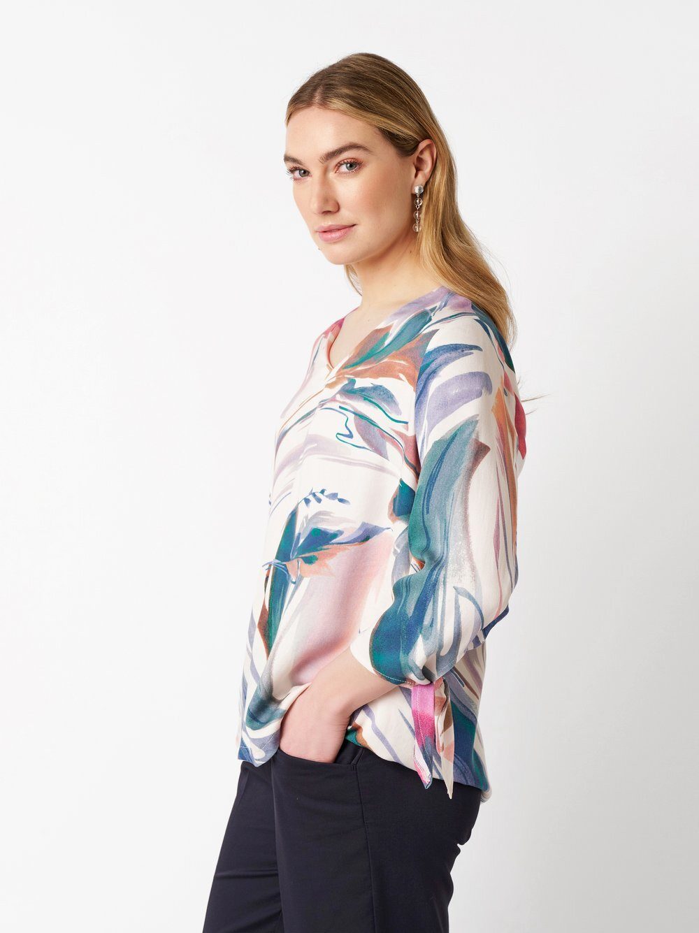 TONI Klassische Bluse Anna mit kunstvollem Druck