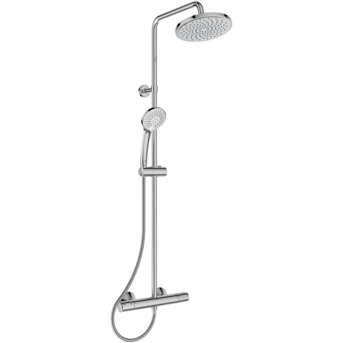 Ideal Standard Duschsystem A7208AA, Wassersparend, Verbrühschutz, Thermostatfunktion, Chrom