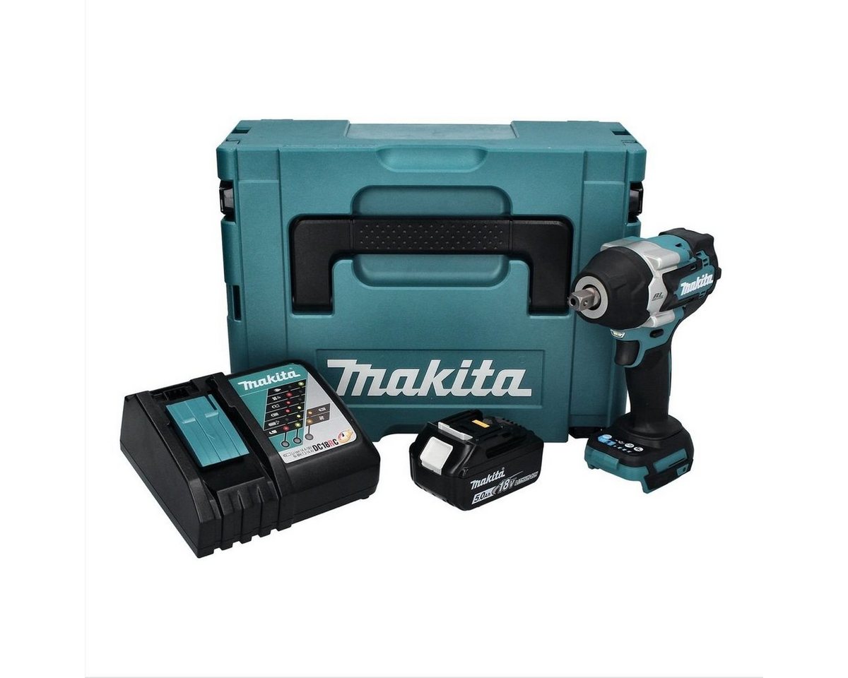 Thumbnail - Makita Akku-Schlagschrauber DTW 701 RT1J Akku Schlagschrauber 18 V 700 Nm 1/2" XPT Brushless + 1x