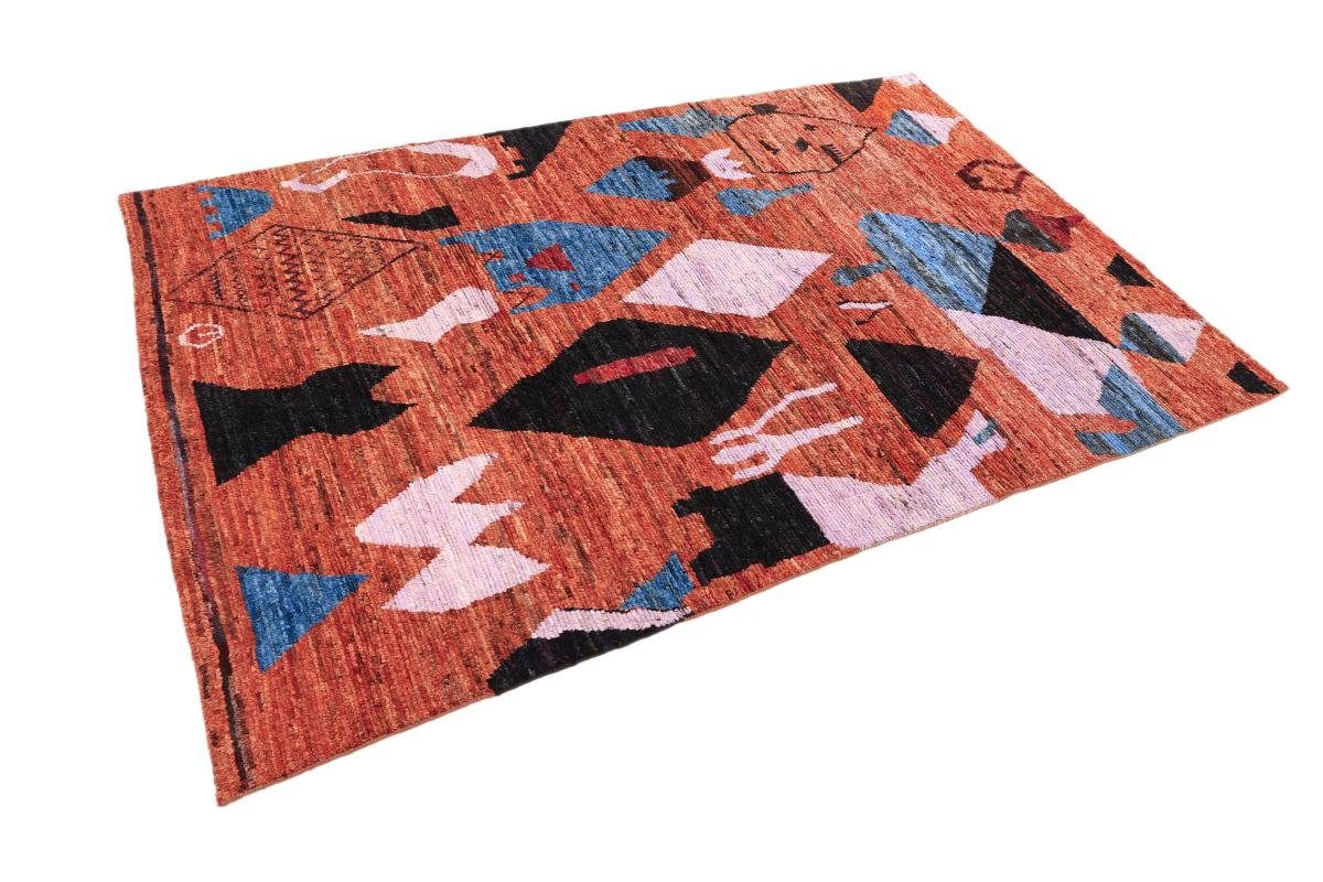 Orientteppich rechteckig, Handgeknüpfter mm Moderner Atlas Trading, Höhe: Berber 20 Orientteppich, Maroccan 202x303 Nain