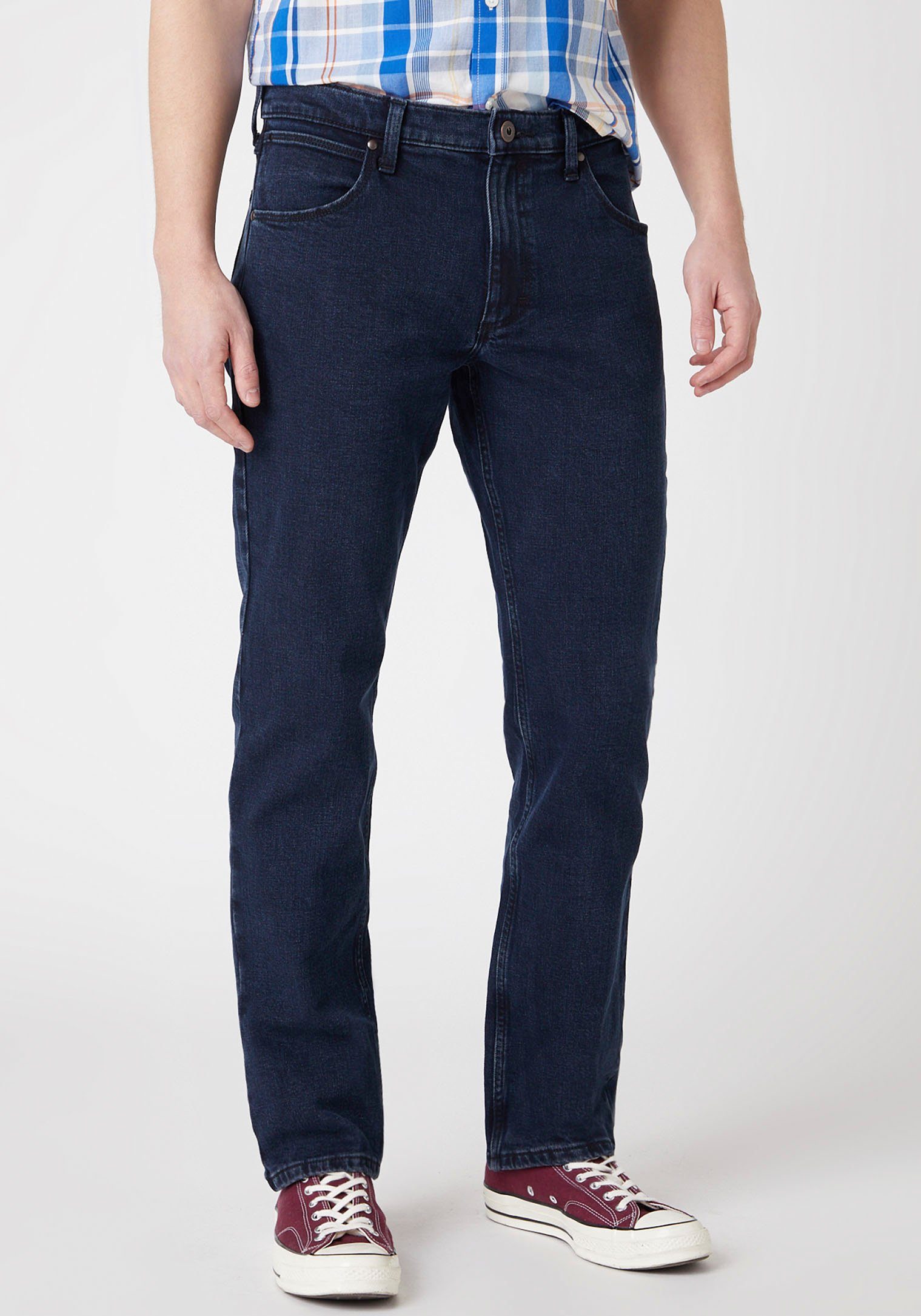 Wrangler Regular-fit-Jeans Authentic Regular blue-black | Straight-Fit Jeans