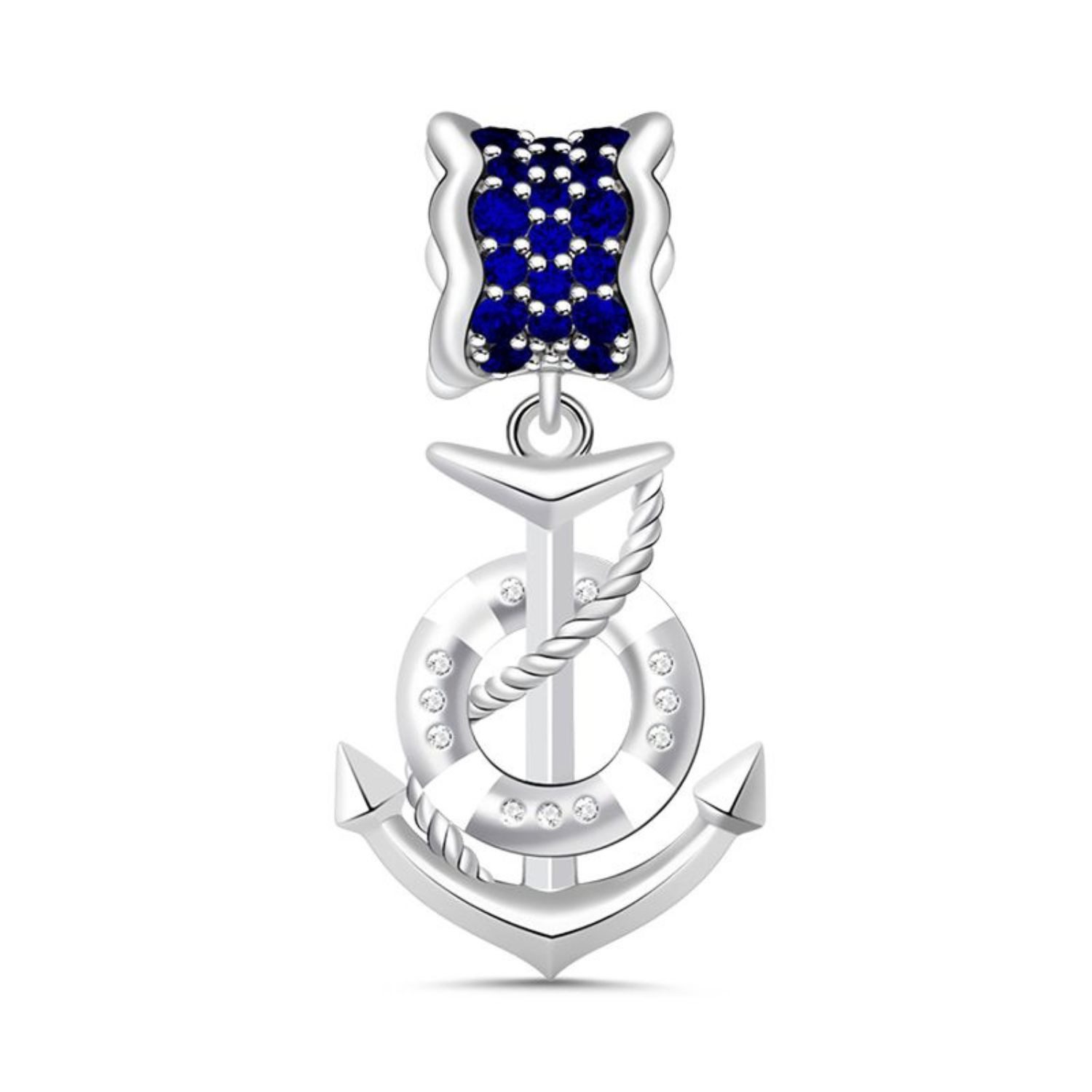 Bead Gnoce Charm Anhänger Anker CFC006 Silber
