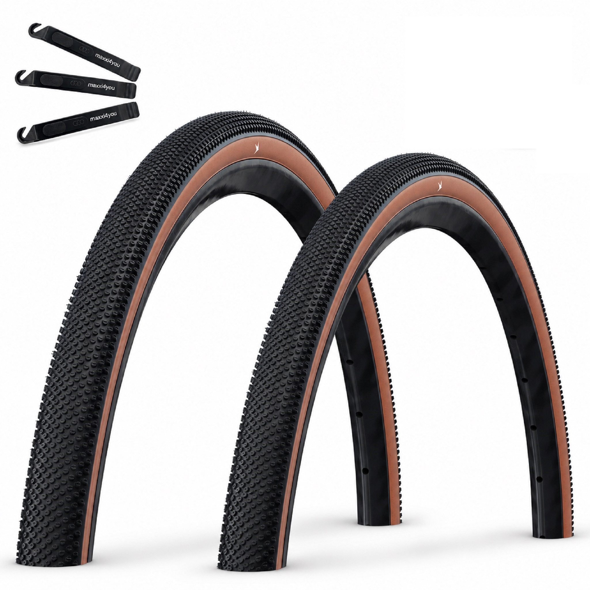 maxxi4you Fahrradreifen 2 x Schwalbe G-One Allround 28 x 1,50 Schwarz/Bronze inkl. RH