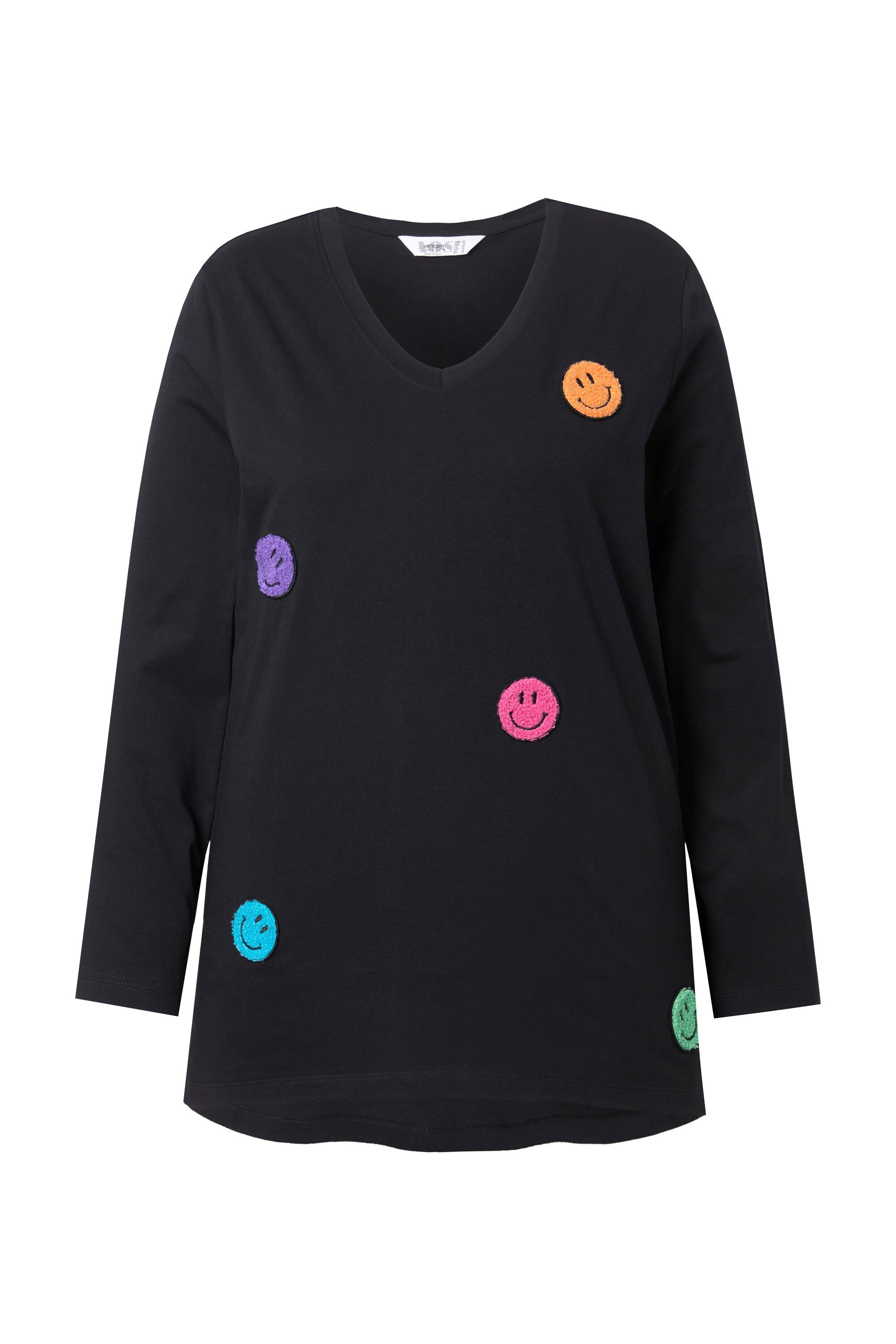 Angel of Style T-Shirt T-Shirt A-Linie Frottee-Smileys Langarm günstig online kaufen