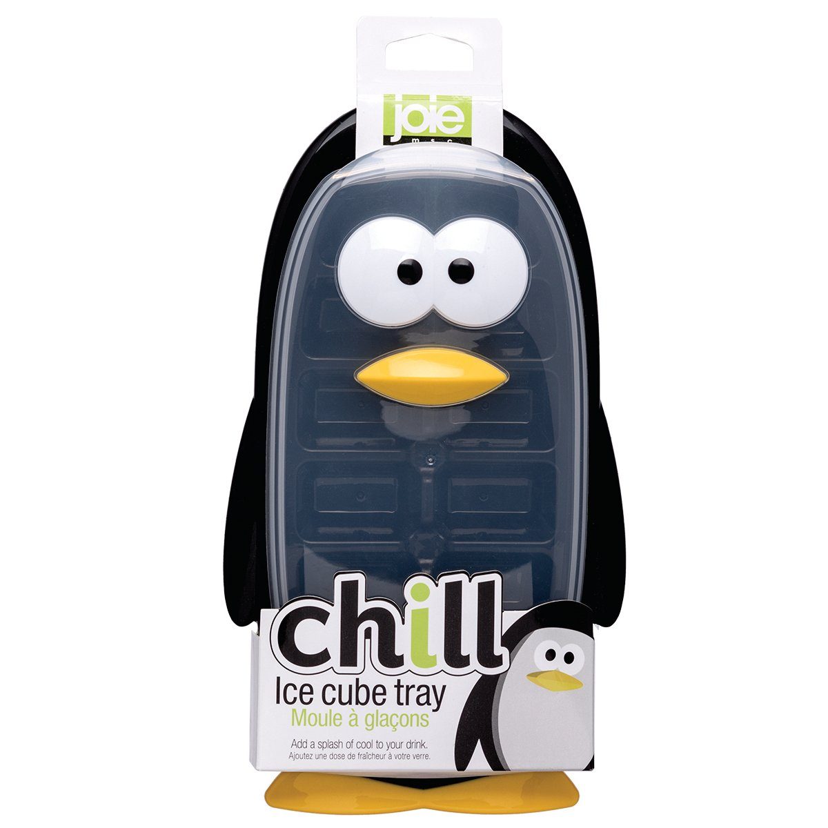Joie Eis Am Stiel-Form Pinguin-Design – Aus Kunststoff-Silikon, Lila, Inkl. 2 Stielhalter
