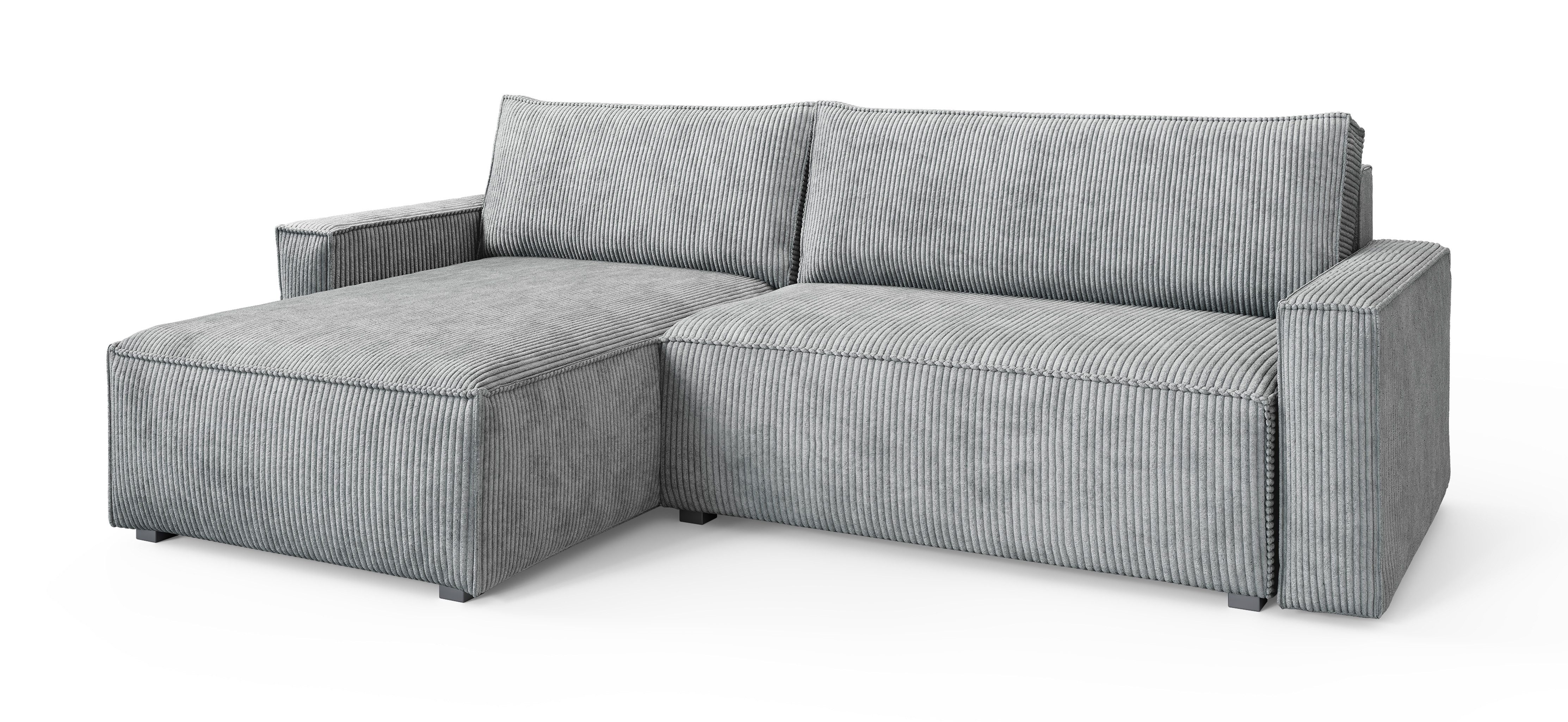 Masseno Ecksofa BESMIR mit Schlaffunktion L-Form, Sofa mit Bettkasten