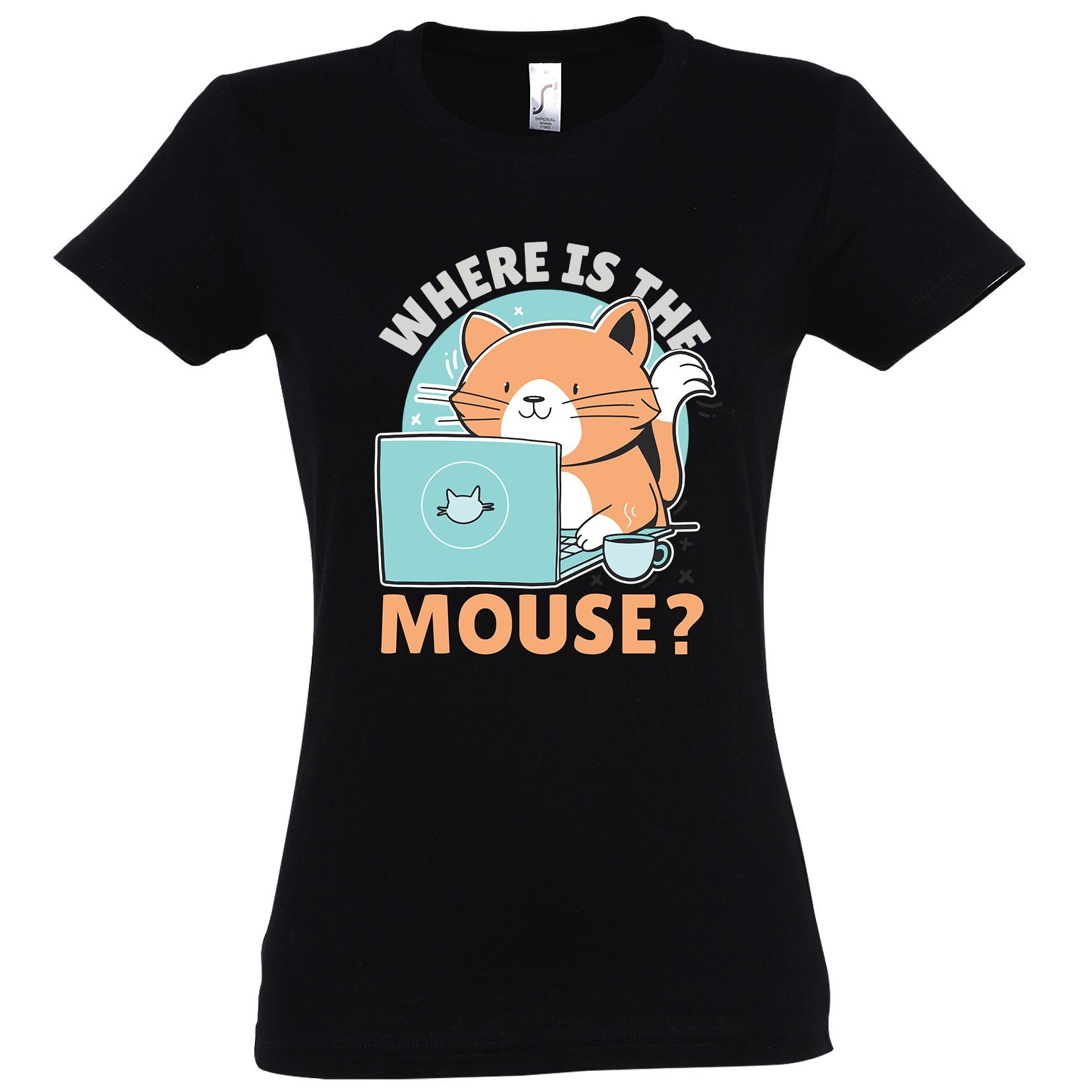 T-Shirt Where Is The Mouse? Damen Shirt