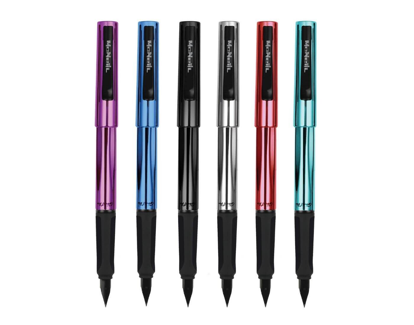 McNeill Buntstift Radierbarer Füller mit blauer Tinte - Metallic Mix (einzeln)