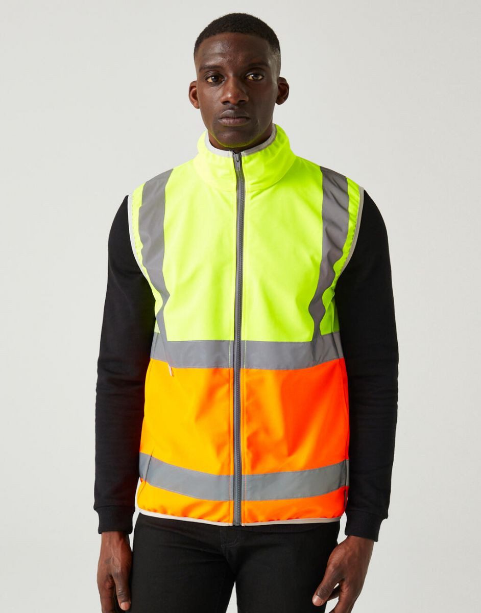 Regatta Professional Arbeitsweste Pro Hi-Vis Full Zip Gilet Arbeitsweste