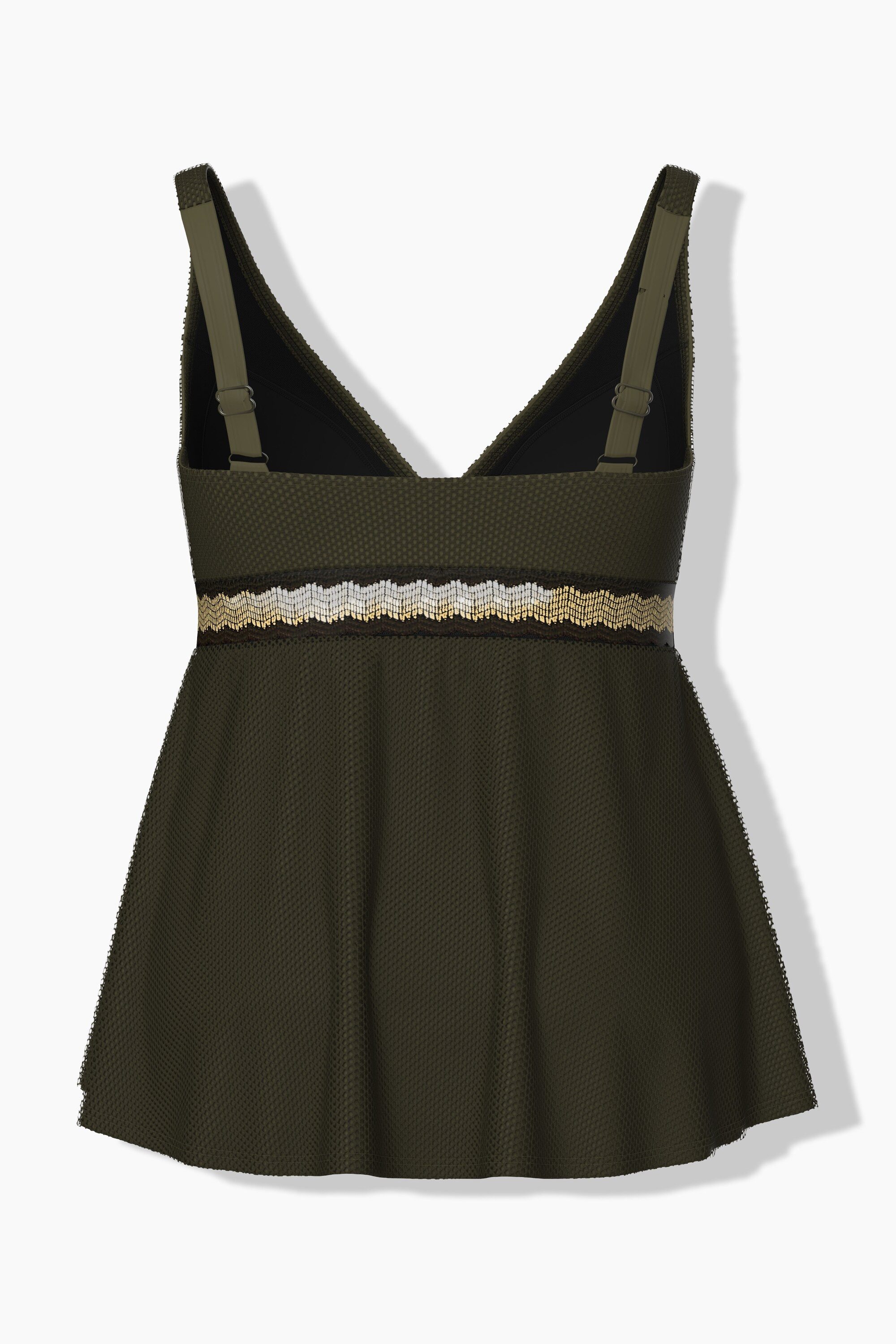 Ulla Popken Tankini Tankini Zierband Softcups Träger verstellbar – Bild 4 von 4