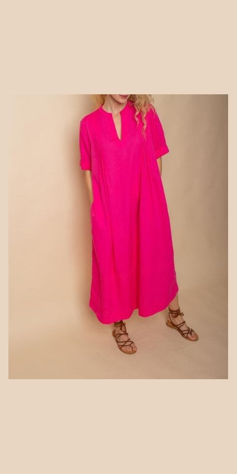 Emily Van Den Bergh Blusenkleid Kleid EMILY VAN DEN BERGH magenta