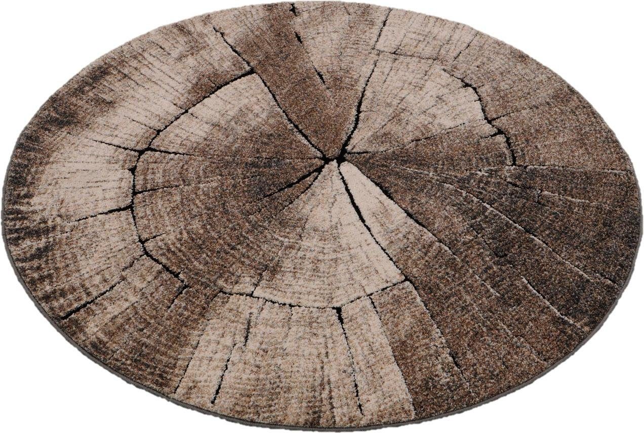 merinos Teppich Ibiza 605, rund, Höhe: 13 mm, Wohnzimmer