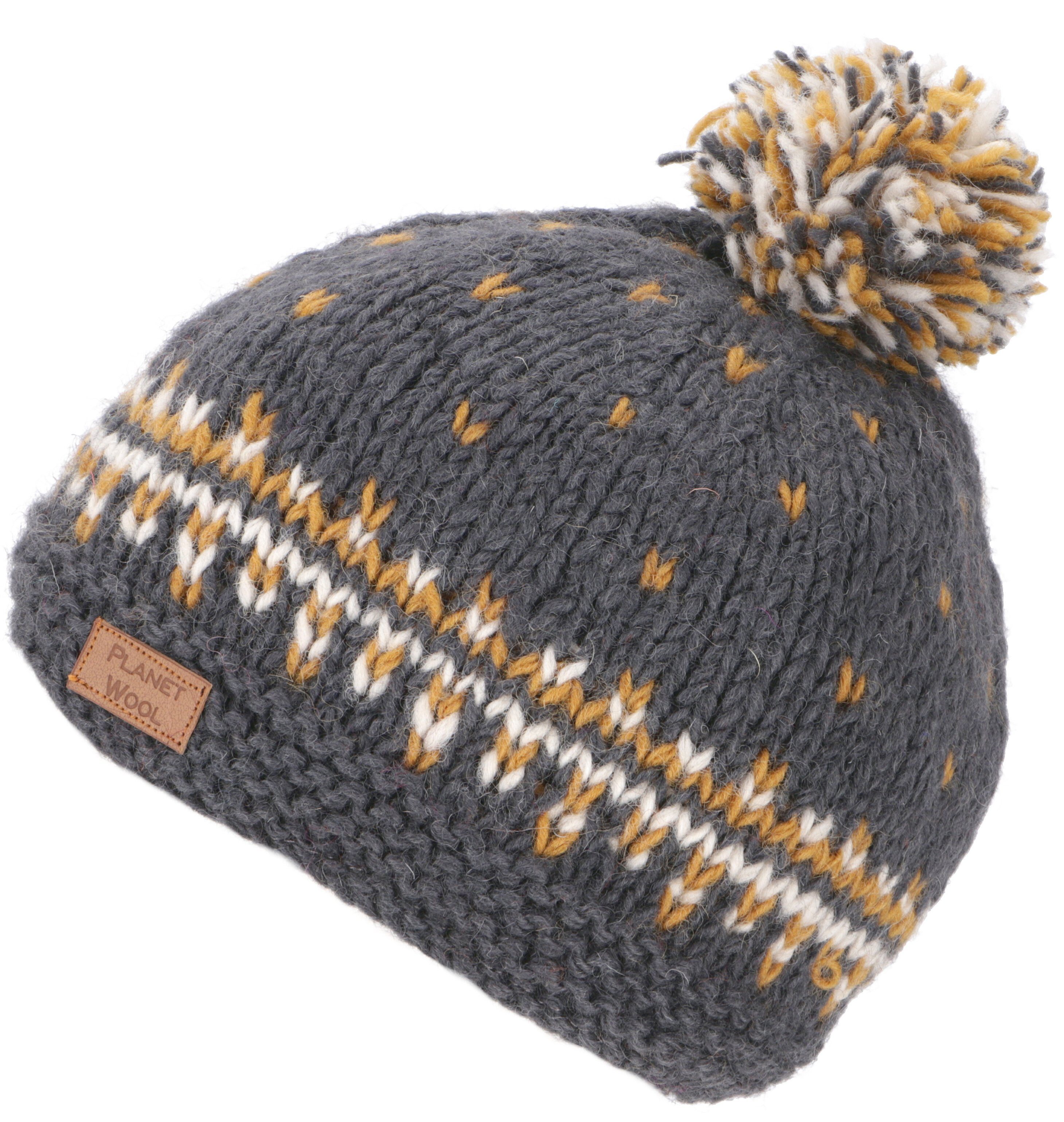 Guru-Shop Strickmütze Wollmütze, Strickmütze aus Schurwollle,.. günstig online kaufen