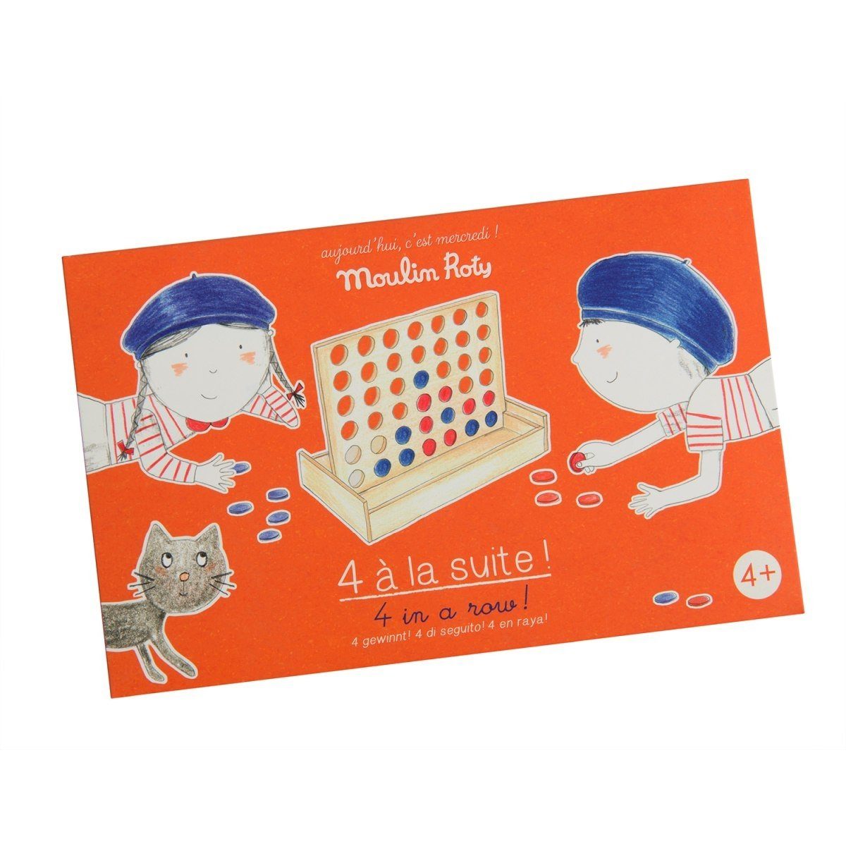 Moulin Roty Spiel Spiel 4 gewinnt aus Holz