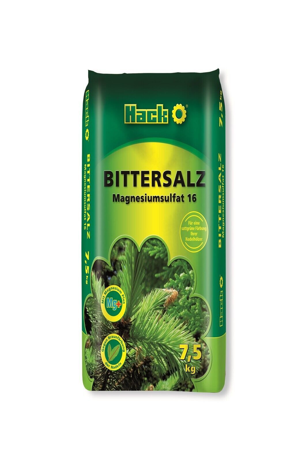 Hack Bittersalz 2,5 Kg – Gegen Braunfärbung Bei Nadelgehölzen, Mit Magnesium, Sofortwirkung