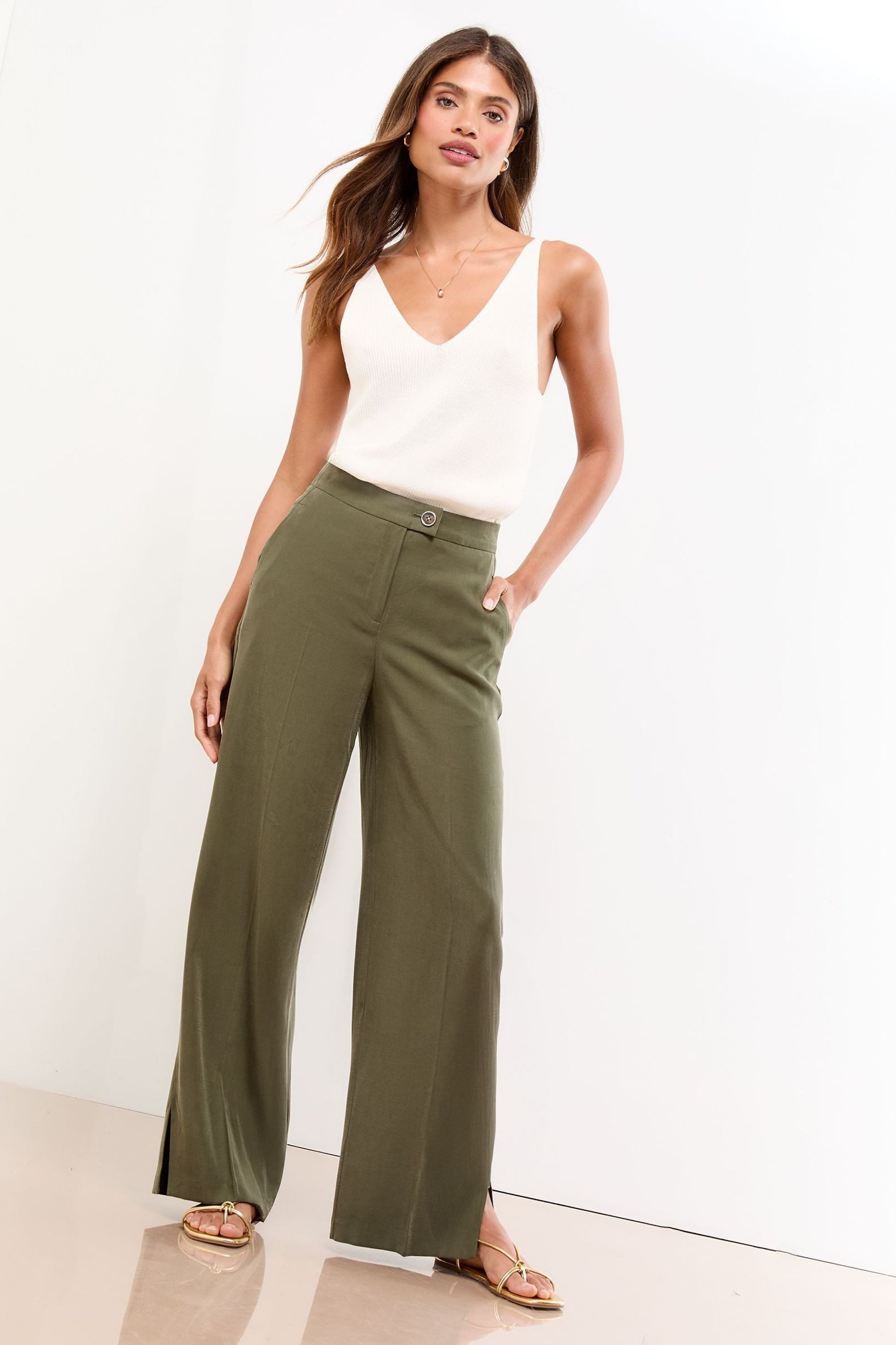 LIPSY Palazzohose Lipsy Hose mit weitem Bein, Regular (1-tlg)