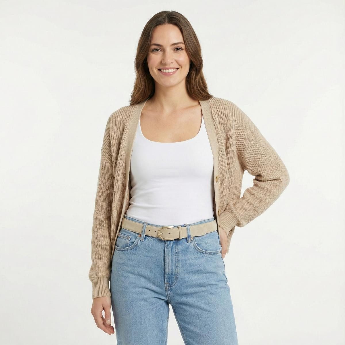 BELTINGER Ledergürtel Damen-Gürtel aus Veloursleder 3,0 cm - Velour-Ledergürtel für Damen 30 (1-St) – Bild 4 von 4