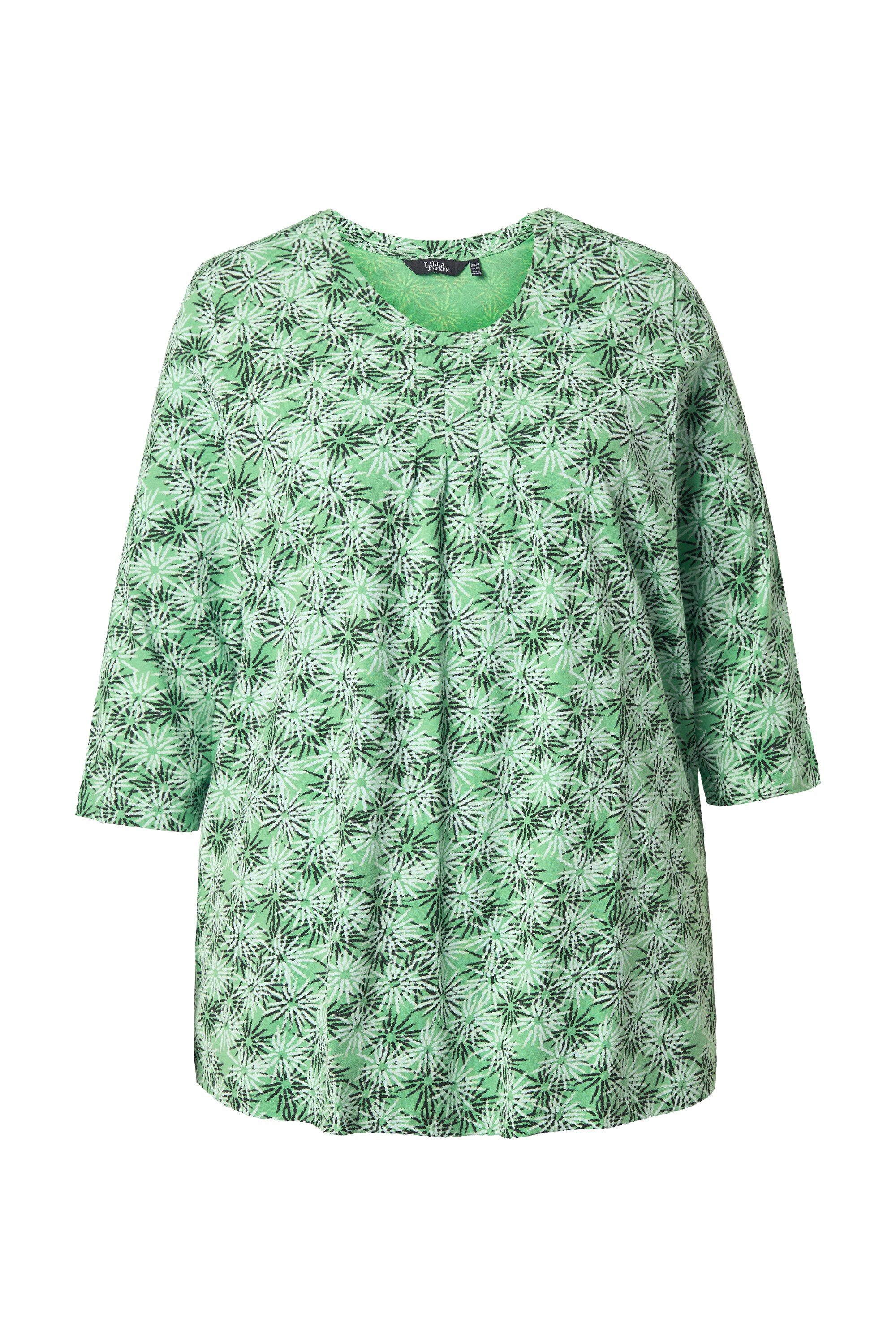 Ulla Popken T-Shirt Shirt Blüten A-Linie günstig online kaufen