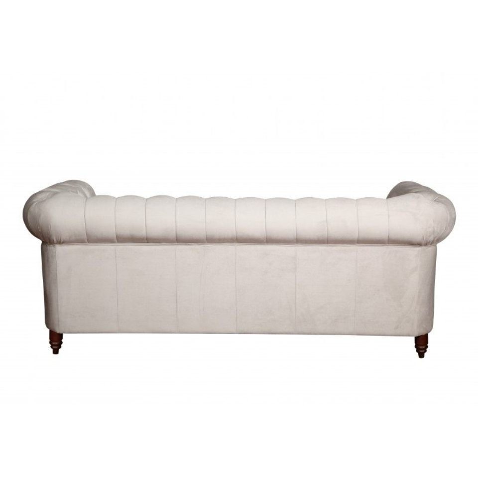 3+1+1 Polster Sofagarnitur Sofa, Set JVmoebel Sofa Europe Made in Sofa Weiße Couch Chesterfield