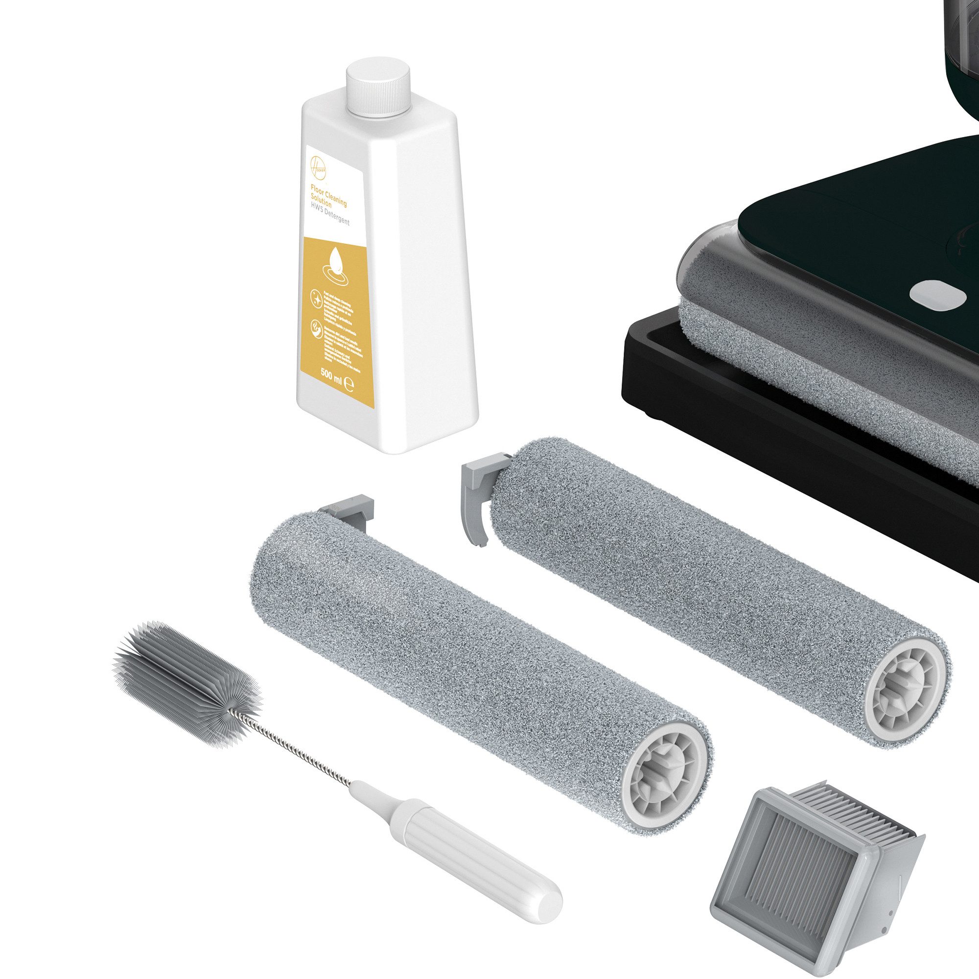 Hoover Nass-Trocken-Sauger HW503 011, 230 W, beutellos, Lithium-Ionen-Akku, Doppelter Wassertank, 2 Bürstenwalzen, Zubehör