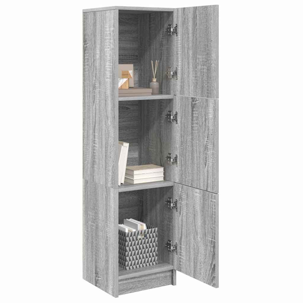 vidaXL Highboard Highboard Grau Sonoma 31,5 x 32 x 124 cm Holzwerkstoff (1 günstig online kaufen