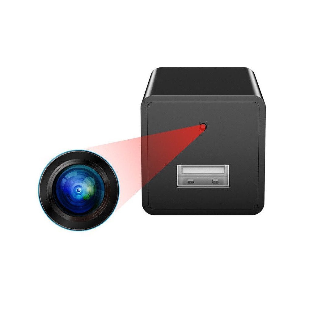 SpionProfi Überwachungskamera 2K Mini Kamera Usb Ladegerät Video Ton Aufnahme mit Bewegungsmelder (1-tlg., Usb Ladegeerät mit versteckte 2K Kamera Mini Spycam Spion)