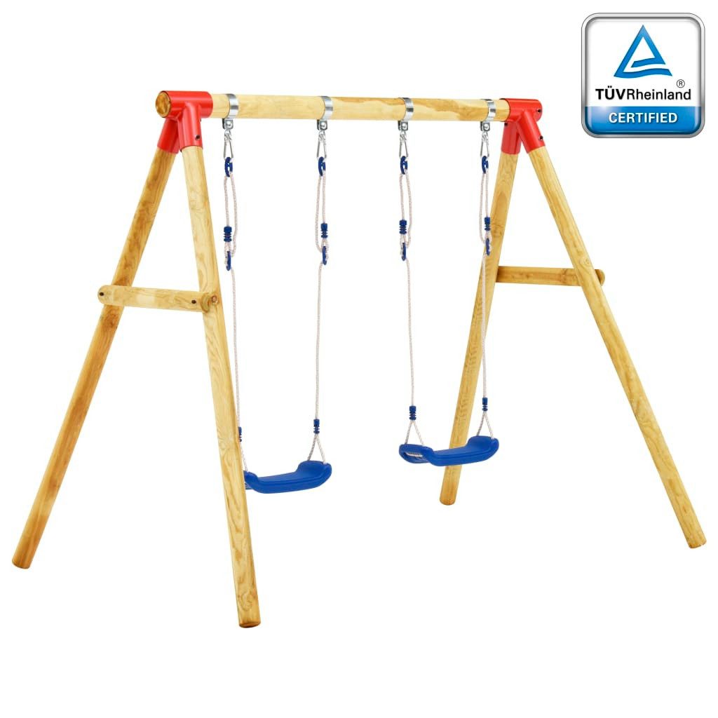 Schaukelkombination Schaukelgestell 230 x 130 x 166 cm Kiefernholz