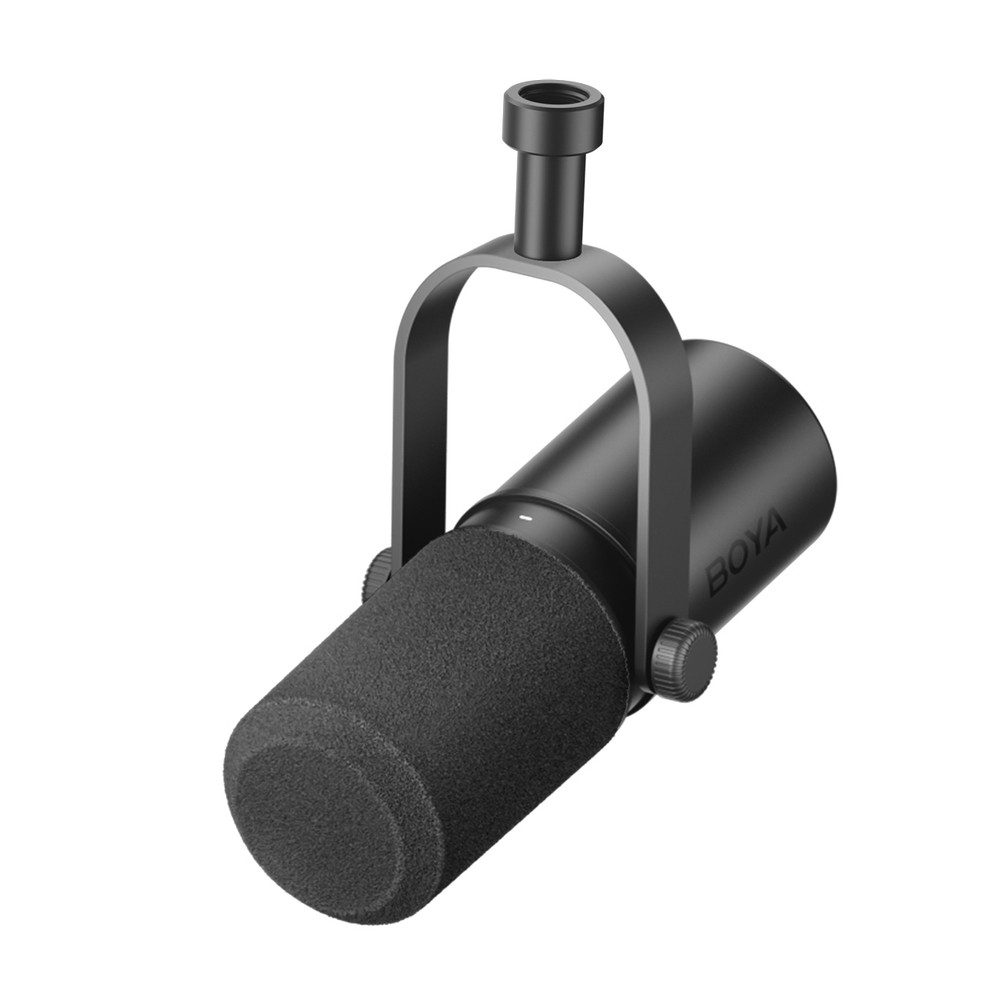 BOYA Streaming-Mikrofon Podcast-Mikrofon Studiomikrofon (Spar-Set, 1-tlg), USB & XLR, Stummschalttaste, 130 dB Schalldruck