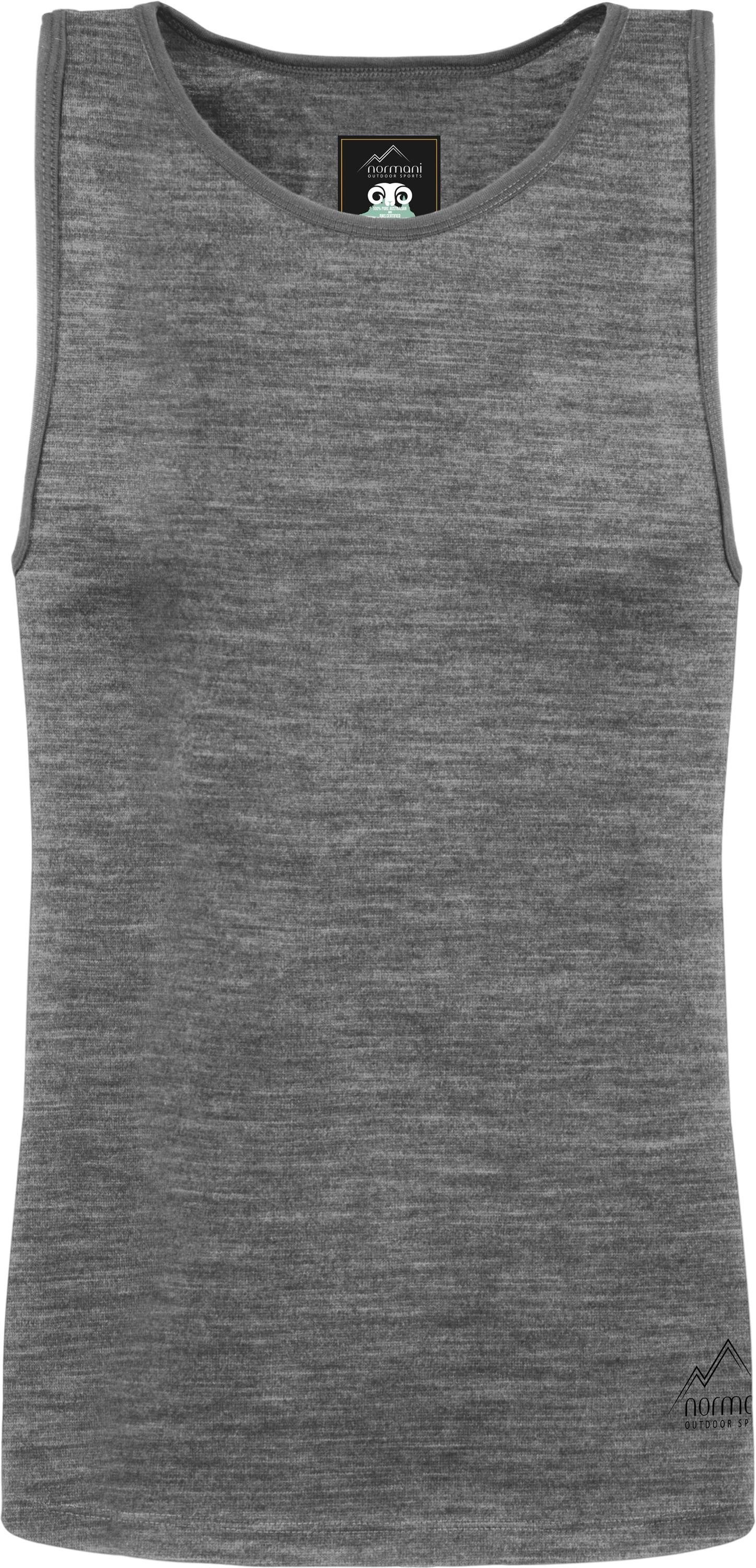normani Unterhemd Herren Merino Unterhemd Alice Springs Funktionsunterhemd Sportunterhemd Tanktop 100% Merinowolle