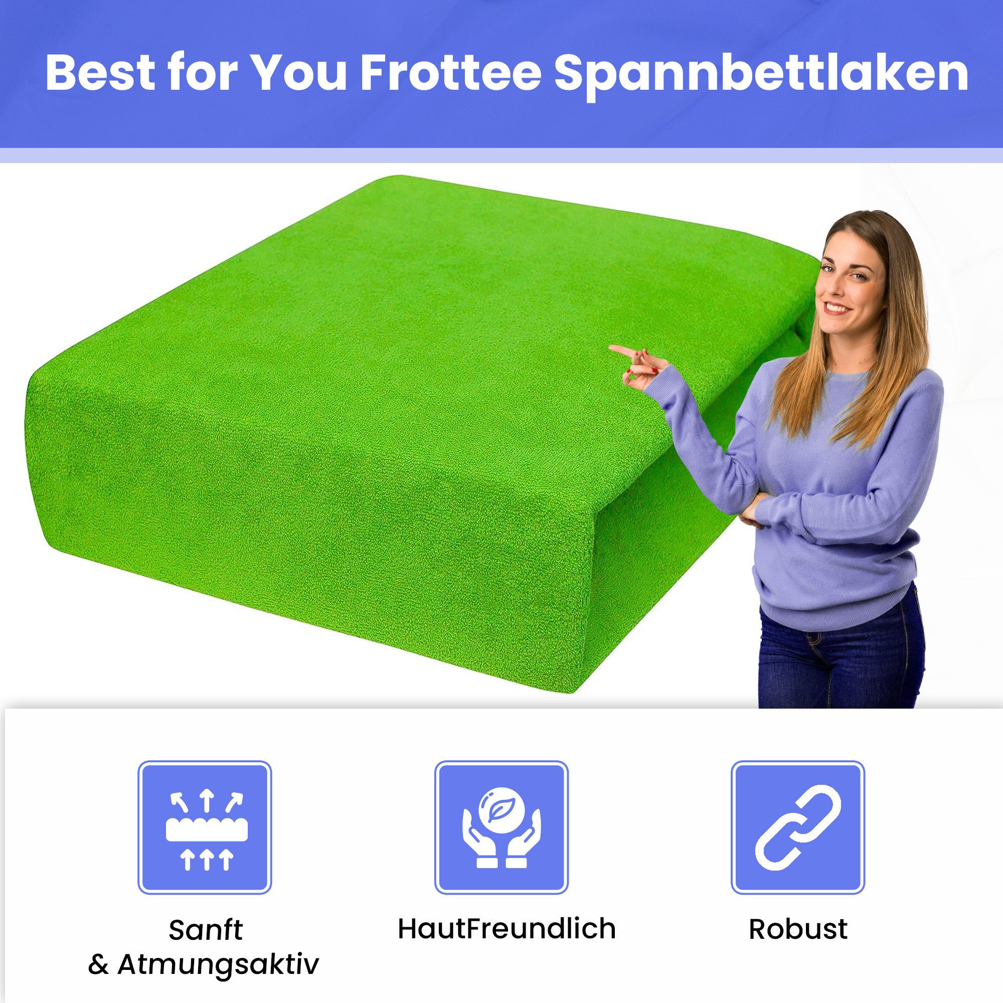 Best for You Spannbettlaken Frotte 60x120 günstig online kaufen