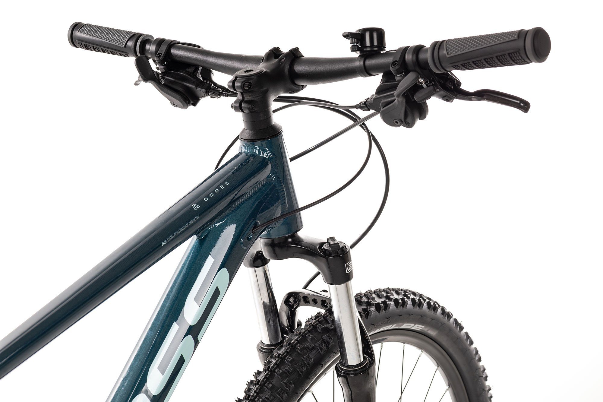 Axess Mountainbike DOREE Kettenschaltung, Schaltwerk, MTB-Hardtail Gang RD-TX800- 8 16 blau 2023, Shimano bluegreen