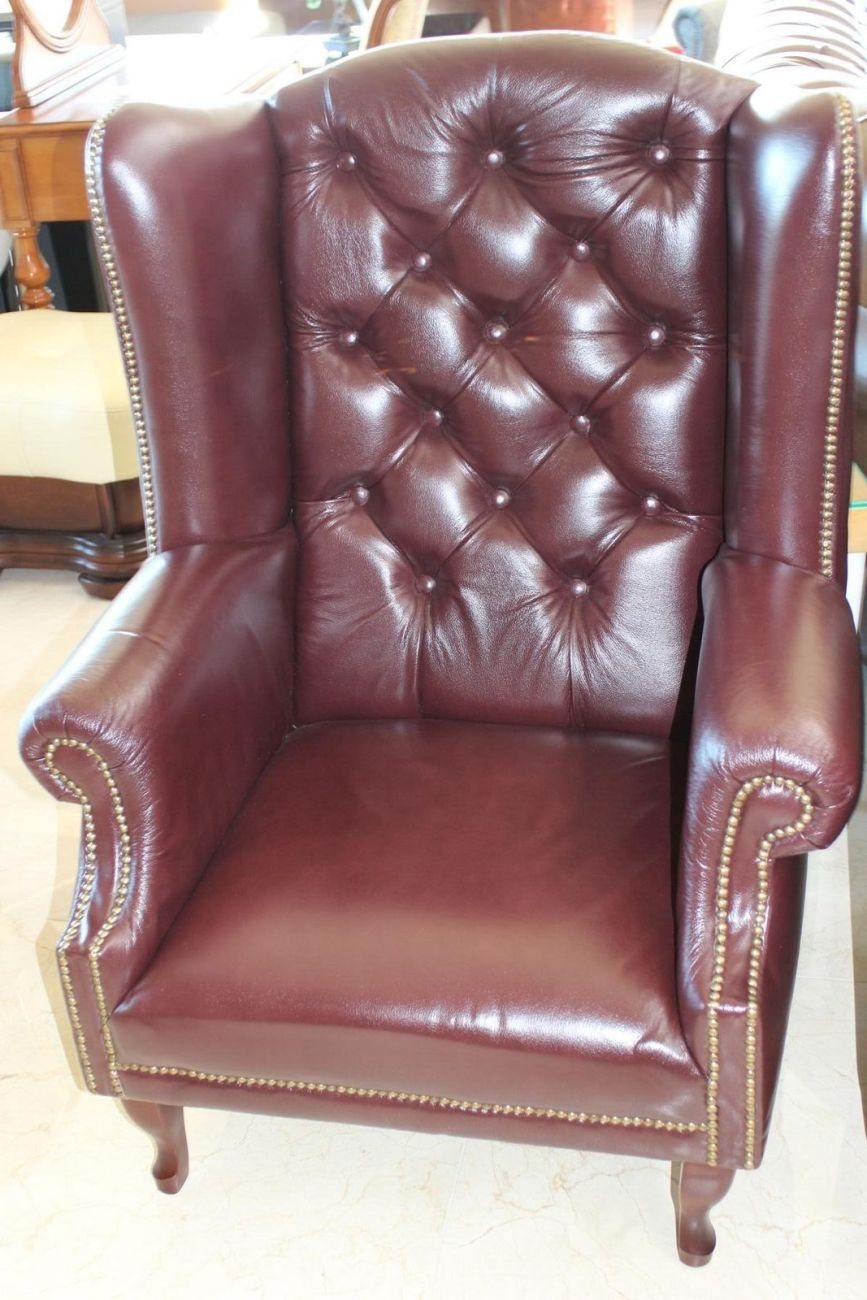 JVmoebel Chesterfield-Sessel Chesterfield Sessel Fernsehsessel Couch Ohrensessel Leder Sofort (1-St)