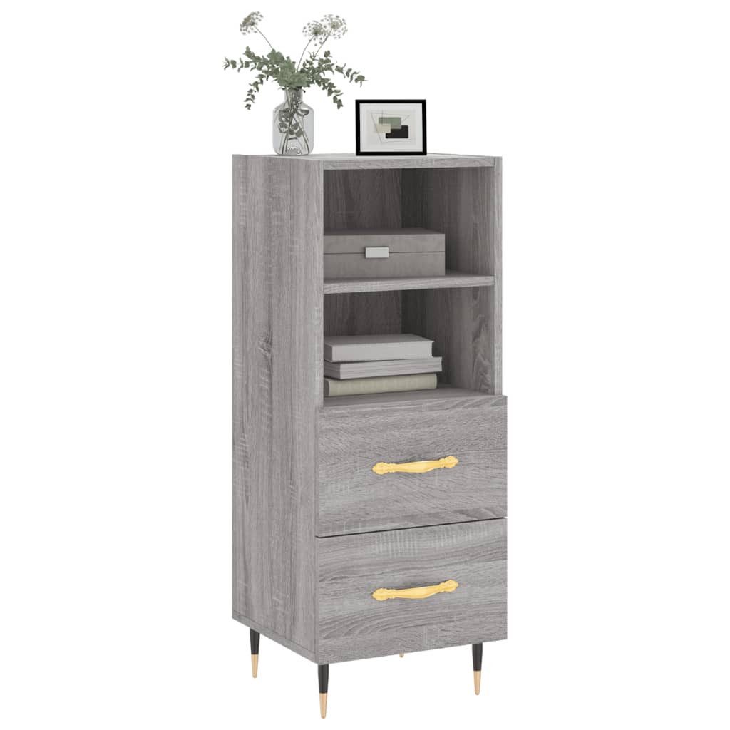 vidaXL Sideboard Sideboard Grau Sonoma 34,5x34x90 günstig online kaufen