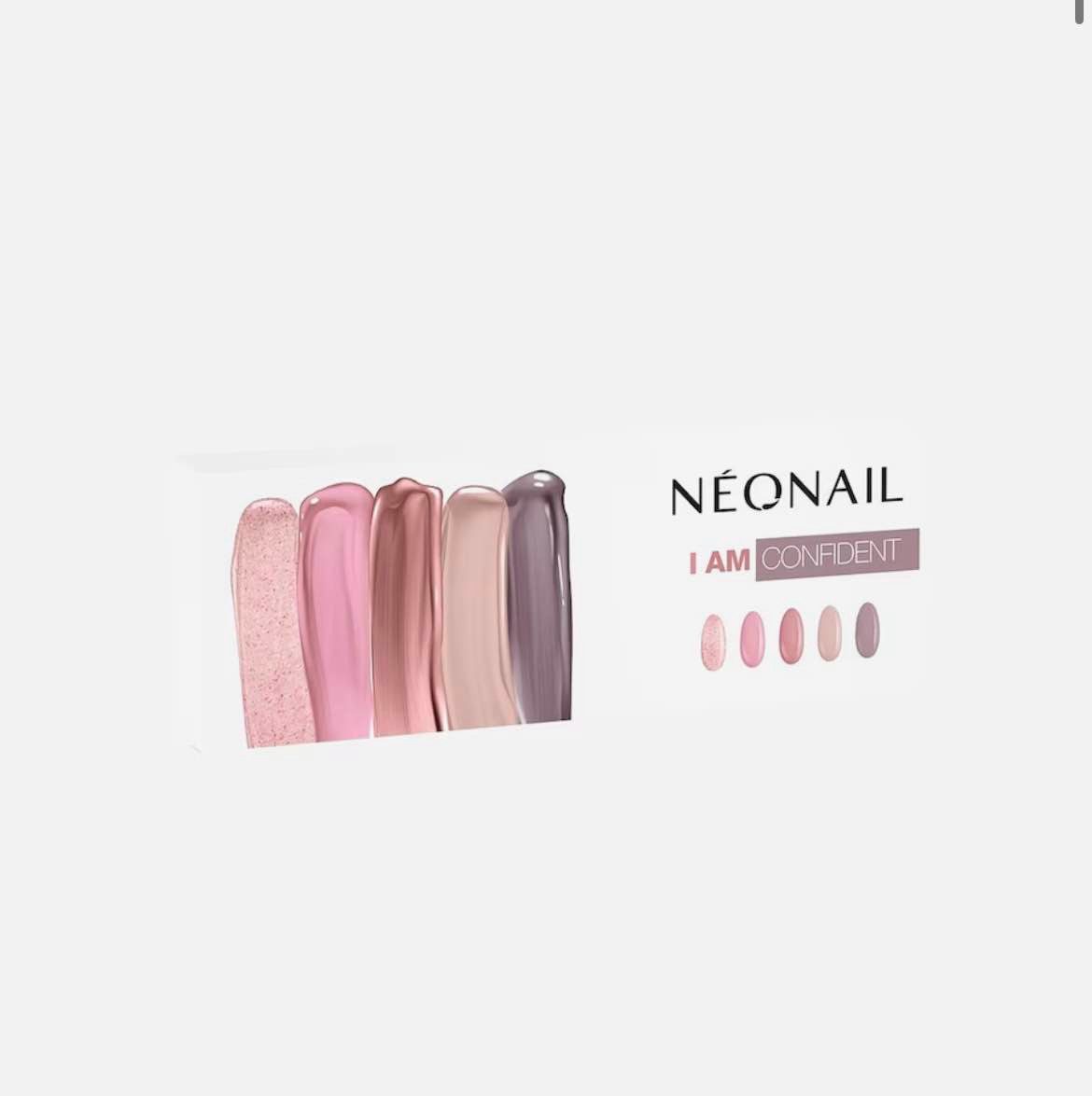 Neonail Hautpflege-Set NeoNail I am Confident UV-Nagellack Set (5x3ml) 5x UV Nagellack 3 ml (Natural Beauty, Sleeping Beauty, Trendy Twenty, My Moment, Blissful Moment), 5-tlg.