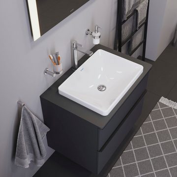 Duravit Waschtischarmatur D-Neo Waschtischmischer, Größe L, mit Zugstangen-Ablaufgarnitur mit AquaControl und AirPlus, Ausladung 13,9 cm, Chrom