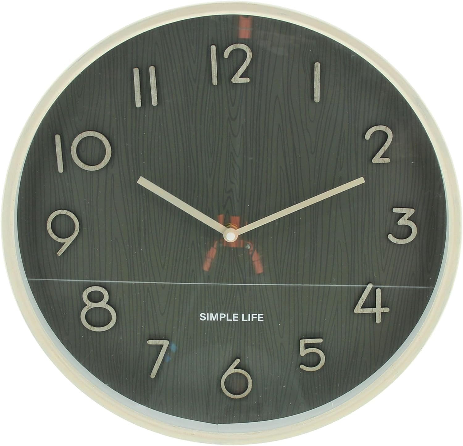 Dekoleidenschaft Wanduhr "Simple Life" Ø 38 cm, moderne Analoguhr in Holz O günstig online kaufen