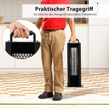 KOMFOTTEU Heizstrahler Standheizstrahler, Elektroheizer mit Kipp-Schutz, IP65 Wasserdichter