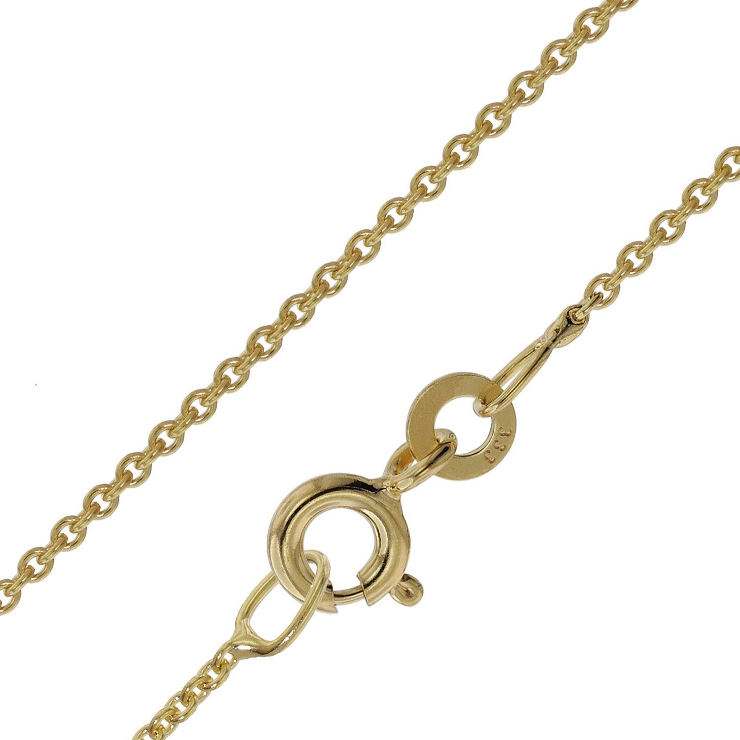Kette ohne Anhänger für Anhänger Gold 333 / 8K Rundanker 1,1 mm
