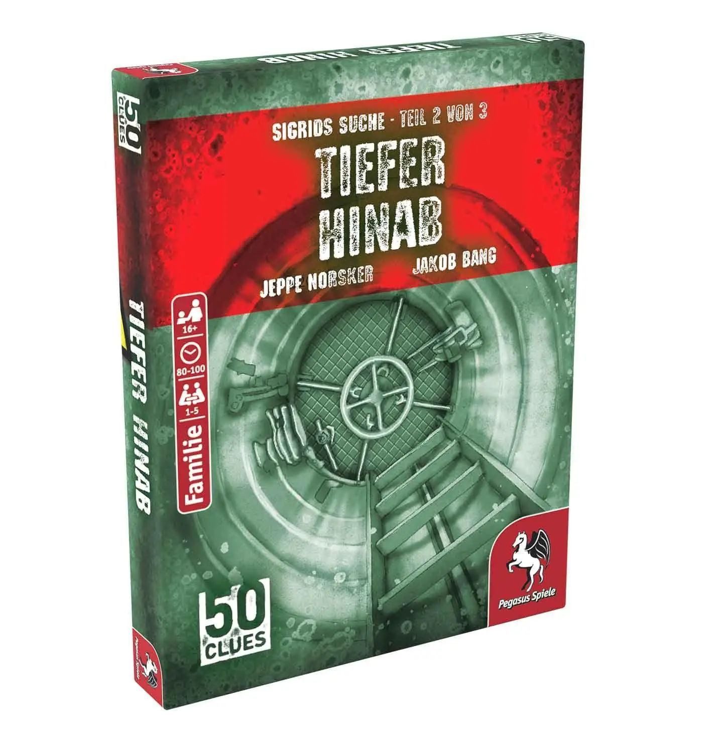 Pegasus Spiele Spiel 50 Clues - Tiefer hinab (Sigrids Suche, Teil 2 von 3)