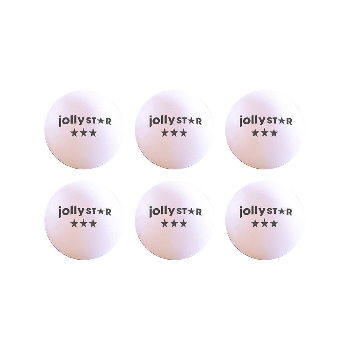 Jollystar Tischtennisball Tischtennisbälle – 6er Set für Training & Spiel (6-St)