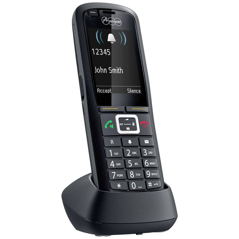 Auerswald DECT Mobilteil Schnurloses DECT-Telefon, Reichweite bis zu 300 m  im Freien, bis zu 50 m in Gebäuden