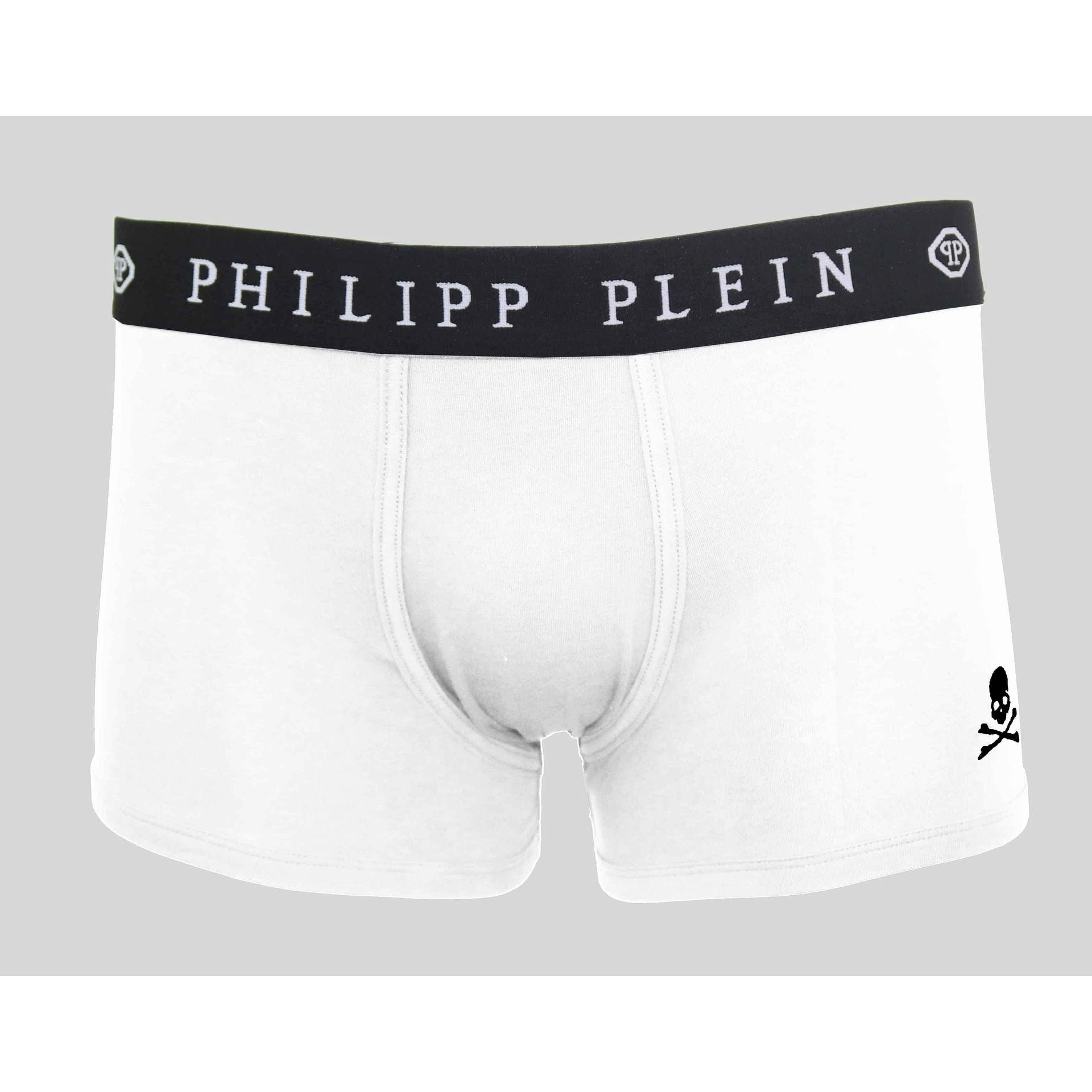 PHILIPP PLEIN 2er-Pack, Weiß (Packung, 2er-Pack) Boxershorts